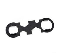 Clé de douche pour robinet de salle de bain, écrou de tuyau et installation de valve de bullage, clé réglable en métal robuste avec revêtement de protection, 1 outil