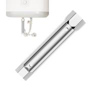 Clé de lavabo multifonctionnelle, double tête hexagonale Outil de plomberie multifonction | Pièces de toilettes en acier robuste pour installation et réparation d'espaces restreints