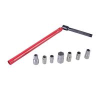 Clé de montage de robinet efficace pour écrous de serrage dans les éviers, clé à écrou de robinet 8-17 mm, têtes de rechange pour robinet, clé à taraud