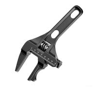 Clé de plomberie réglable de 6 à 68 mm de large en alliage d'aluminium pour sanitaires, réparation d'évier de salle de bain et raccord de tuyau, grande ouverture