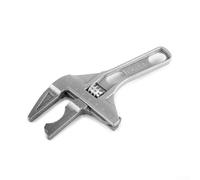 Clé de plomberie réglable en alliage d'aluminium de 668 mm avec poignée ergonomique, éponge mobile double face pour fixations droites et circulaires, adaptée pour les réparations de lavabo et de