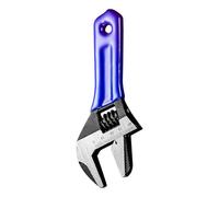 Clé de plomberie robuste en alliage d'acier avec grande ouverture, clé à poignée courte pour des tâches d'installation efficaces de salle de bain, clé de raccord de tuyau