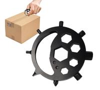 Clé de Poche - Clé en Acier Inoxydable - Clé Multifonction Créative Soleil, Lune et Étoile, Outil Multifonction Flocon de Neige 1 pour la Réparation