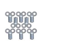 Clé de purge de radiateur Clé de Valve d'échappement radiateur, trou carré, universel, évent chauffage, compteur d'eau et gaz, boîte prise, purge d'air, plomberie, 6 pièces(Silver 8)