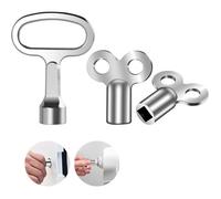 e Purge Radiateur Universelle - Lot de 3 en Aluminium Robuste et Compacte - Compatible Presque Tous Radiateurs
