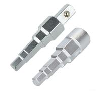 Clé de radiateur étagée de 1021 mm de long conçue pour poignée à cliquet carrée de 1/2" avec tailles 10 mm, 11 mm, 12 5 mm, 16 mm, 21 mm pour divers raccords de radiateur