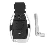 Clé de rechange pour télécommande noire à 2 boutons 433,92 MHz compatible avec Mercedes Benz