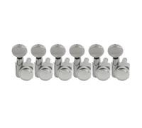 e réglage de tête de Machine de verrouillage entièrement scellée à 2 broches R18K, rapport 18:1, avec bouton ovale Vintage for Style ST Tele(6 Pcs 6R Chrome)