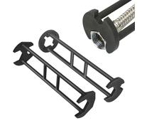 e réparation de robinet - Kit d'outils d'évier robuste 2 pièces, jeu de clés de plomberie compactes, ajusteur de tuyau avec poignée antidérapante | Entretien pour l'installation de bassin d'eau d