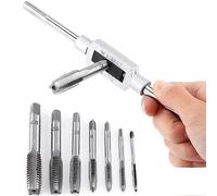 Clé de réparation de vélo 8pcs M3-M12 Jeu de clés à tarauder Outils de taraudage à main Filetage métrique Taraud Foret hélicoïdal pour travaux de réparation Projets de bricolage Artisanat