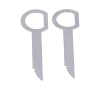 Clé de retrait universelle d'autoradio, outil d'installation ergonomique et Portable en métal pour système stéréo de véhicule 2 pièces