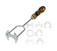 e robinet - Clé rotative multifonctionnelle pour les espaces étroits vier | Outil de retrait de robinet | Pour salle de bain, cuisine, valves sanitaires, toilettes