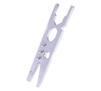 Clé De Robinet De Cuisine | Clé De Crépine D'évier En Métal À Double Tête, Outil De Serrage Robuste, Retrait D'écrou Portable, Fournitures Multifonctionnelles Pour La Maison Pour Motos Et Vélos