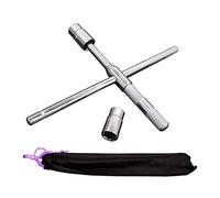 Clé de roue pour clé en croix pour entretoises de roue de voiture - Outil de réparation de roue de voiture - 17 à 23 m