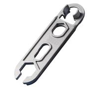 Clé de salle de bain 16 fonctions avec matériaux ergonomiques en aluminium antidérapant pour retirer l'aérateur de pommeau de douche, robinetterie de salle de bain, clé d'installation