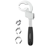 Clé de salle de bain multifonctionnelle, grande ouverture réglable, outil à main d'installation de robinet et d'évier, parfait pour les tâches de réparation et d'installation, prise en main