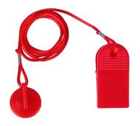 Clé de Sécurité pour Tapis de Course,Serrure de Sécurité Magnétique,Interrupteur de Sécurité Magnétique pour Tapis de Course,Commutateur de Tapis Roulant pour Plupart des Tapis Roulants,Rouge