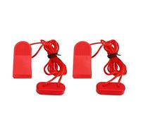 Clé de sécurité universelle pour tapis roulant 2 pièces, clé magnétique de remplacement pour tapis roulant, verrouillage de sécurité universel avec clip solide, clé de sécurité