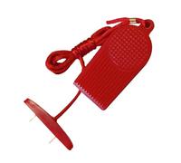 Clé de sécurité universelle pour tapis roulant - Insert à 2 broches, protection en plastique rouge | Verrou de sécurité pour machine de course électrique, remplacement d'équipement de fitness, interru