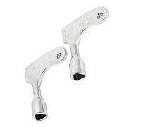 Clé de service utilitaire clé triangulaire à gaz ascenseur électrique clés de verrouillage porte d'ascenseur d'urgence argent 2 pièces, Triangle à gaz