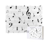Clé de Sol, Notes de Musique, Symbole, Sol, résumé,Puzzle Familial en Bois de 500 pièces pour Adultes et Adolescents, décoration d'intérieur