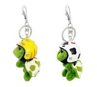 Clé de Tortue en Peluche, Tortue en Peluche Porte - Clés, Animal Turtle Keychain, Sac d'École pour Enfants Adultes Sac à dos Pendentif Décoratif Cadeau d'Anniversaire