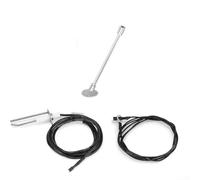 Clé de valve de gaz avec construction en alliage de zinc et fil d'allumage de 900 mm pour vannes de gaz 1/4 et 5/16, convient pour la gestion de l'approvisionnement en gaz en extérieur