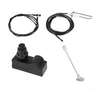 e vanne à gaz de 20,3 cm avec kit d'allumage à impulsion à bouton-poussoir et câblage de 900 mm pour installation et entretien de feu à gaz extérieur (A)