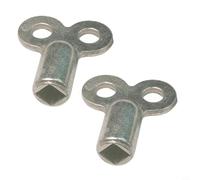 Clé de vanne de radiateur 5 x 5 mm, douille carrée en alliage de zinc, adaptée pour la ventilation et l'entretien des radiateurs de chauffage standard (D)
