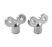 Clé de ventilation de radiateur avec corps en alliage de zinc et douille carrée de 5 x 5 mm, conçue pour s'adapter aux valves de chauffage standard pour une purge d'air efficace (C)