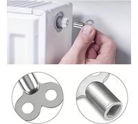 e ventilation de radiateur en alliage de zinc durable | Convient pour les vannes de CVC | Haute qualité, adopte le filetage de connexion standard de l'UE | Idéal pour l'entretien des tuyaux, ajus