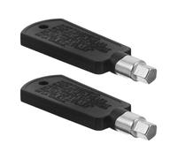 e Verrouillage Lot de 2 pour Porte de Congélateur Métal Noir | Poignée Plastique Noire, Installation Rapide, pour Armoires à Came et Congélateurs Verticaux, Bureau ou Dortoir