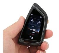 e Voiture à Distance Intelligente, Porte-clés Intelligent avec écran LCD, Porte-clés à Verrouillage Automatique sans clé, Remplacement Universel de Porte-clés de Voiture (Le noir)