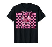 Clé de voiture « I Like It Hard Fast And Loud I'm A Mechanic Girl » T-Shirt