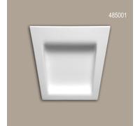 Clé de voûte Profhome 485001 Élément de façade Encadrement de fenêtre Élement décorative design moderne blanc