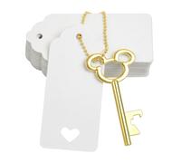 Clé Décapsuleur Mariage Décoration d'invité : 52 pièces Squelette Vintage Party Set Métal Porte-clés Anniversaire Petit Kart Rétro Pendentif Cadeau Chaîne Accessoires pour les invités (Or Antique)