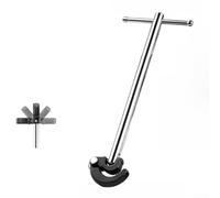 vier réglable, 10-32 mm, clé télescopique pour lavabo avec tête rotative à 180°, outil de plomberie en acier à haute teneur en carbone pour robinets