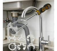 vier réglable de 350 mm en acier robuste pour lavabo