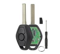 Cle distance BMW EWS pour BMW E46 E39 E83 E53 E85 E86 X3 X5 Z4 Serie 3 5 de 433 MHz avec puce ID44 PCF7935, lame HU92, 3 boutons - GZXNKEY