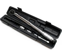 Clé dynamométrique 1/2" (12,7mm) Réglable de 28-210Nm avec Rallonge de 27mm et 2 Douilles