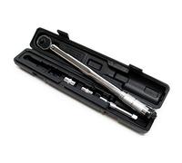 Clé dynamométrique 1/2" (12,7mm) Réglable de 28-210Nm avec Rallonge de 27mm et 2 Douilles