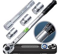 ynamométrique 1/2" 40-210 Nm + 3 Douilles 17-19-21mm Coffret Acier Vanadium