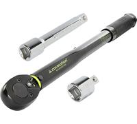 Clé dynamométrique 28-210 Nm, 1/2" + adaptateur 1/2" > 3/8" + rallonge 125 mm, certificat d'étalonnage
