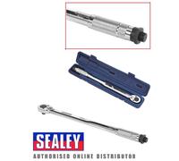Sealey Clé dynamométrique AK224 – 27–204 Nm – 1/2" carré – Calibrée – À cliquet