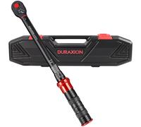 Clé dynamométrique à entraînement 1/2" 13,6 à 230,5 Nm, double plage réglable ± 3 %, clé dynamométrique 6,35 mm à 72 dents avec barre d'extension de 6,35 mm, adaptateur 6,35 mm à 9,5 mm