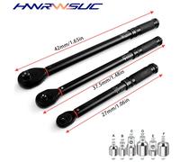 ynamométrique bidirectionnelle de précision à 72 dents, conception à dégagement rapide, 1/4', 3/8', 1/2', outil manuel pour la réparation de divers modèles de voitures 1-2 20-230N.m 3pcs