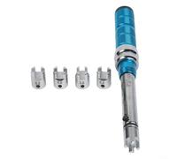 Clé dynamométrique de rayon de moto 2-10 NM réglable Outil de serrage de rayons de roue avec 10 têtes interchangeables pour réparation de moto