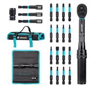 ynamométrique de vélo 1/4 "2-14Nm, 21 pièces, jeu de clés dynamométriques de vélo ouille avec embout d'impact, Kit de réparation de cliquet de vélo et de moto 21PCS