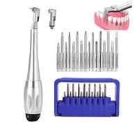 Clé DynamoméTrique Dentaire Pour Restauration Dentaire, 7 RéGlages De Couple (5-35 N.Cm) + 16 Couteaux à Vis, Outils Universels Pour Restaurations En Clinique Dentaire, Avec BoîTe De Rangement