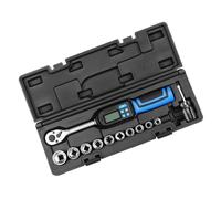 Clé dynamométrique ergonomique précise têtes interchangeables Lecture numérique et systèmes d'alarme de valeur prédéfinie 4 unités de mesure numérique Jeu de clés dynamométriques